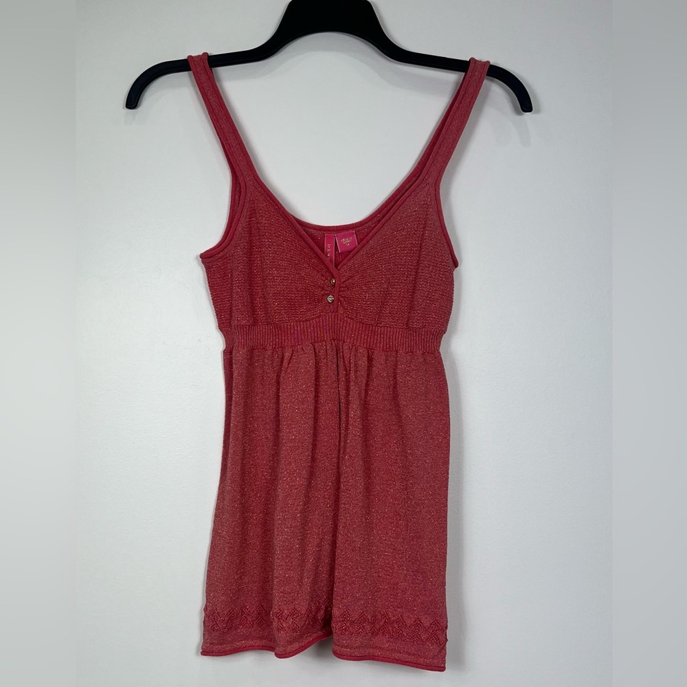 Charlotte Tarantola‎ Knit Lurex Babydoll Top Size M